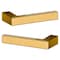 Baldwin L023 Lever Lifetime Satin Brass Door Levers Lifetime Satin Brass L023.044.MR - alternate 2